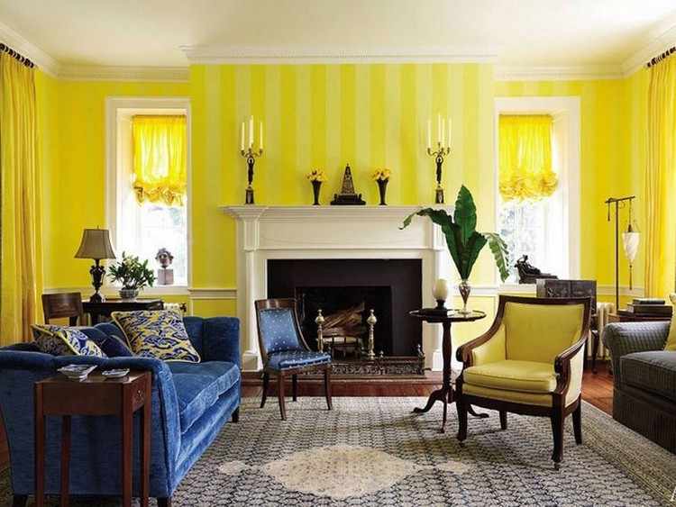 Комната с желтыми обоями. с чем сочетать желтые обои в интерьере?