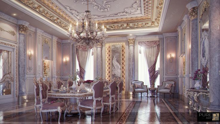 Дизайн гостиной в стиле барокко — 75 фото интерьера со вкусом!