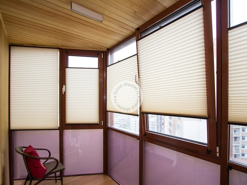 Выбираем рулонные шторы для балкона — виды ткани, дизайн