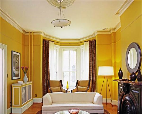 Выбор желтых обоев для стен, фото спальни, гостиной, кухни и детской с комбинированными и однотонными желтыми обоями, с цветами и другими рисунками