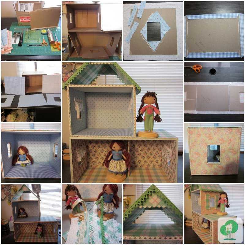 Как сделать кукольный домик для барби, монстр хай своими руками? кукольный домик из коробки, фанеры, картона, дерева: схемы и чертежи с размерами