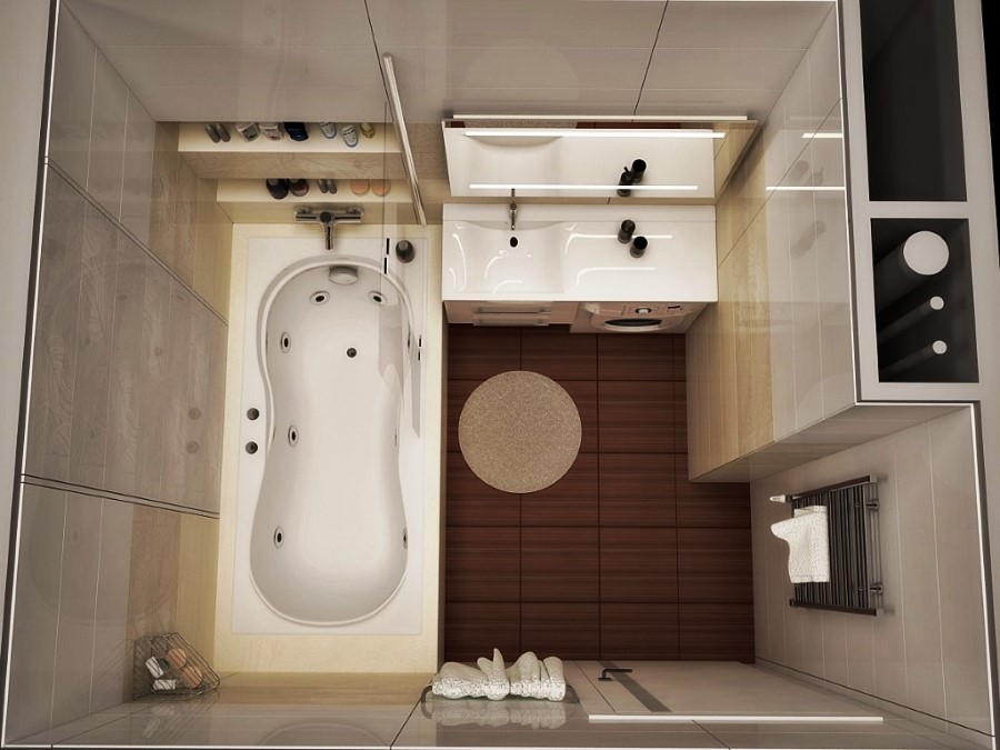 Дизайн ванной 2 на 2 метра: советы по оформлению интерьера +75 фото